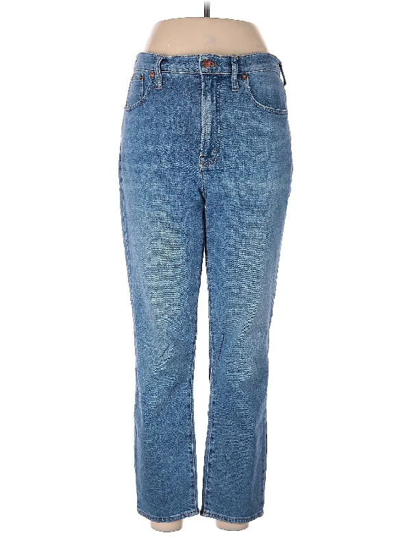 Low-Rise Straight-leg Jeans in Medium Wash Practical Women's Multi - 