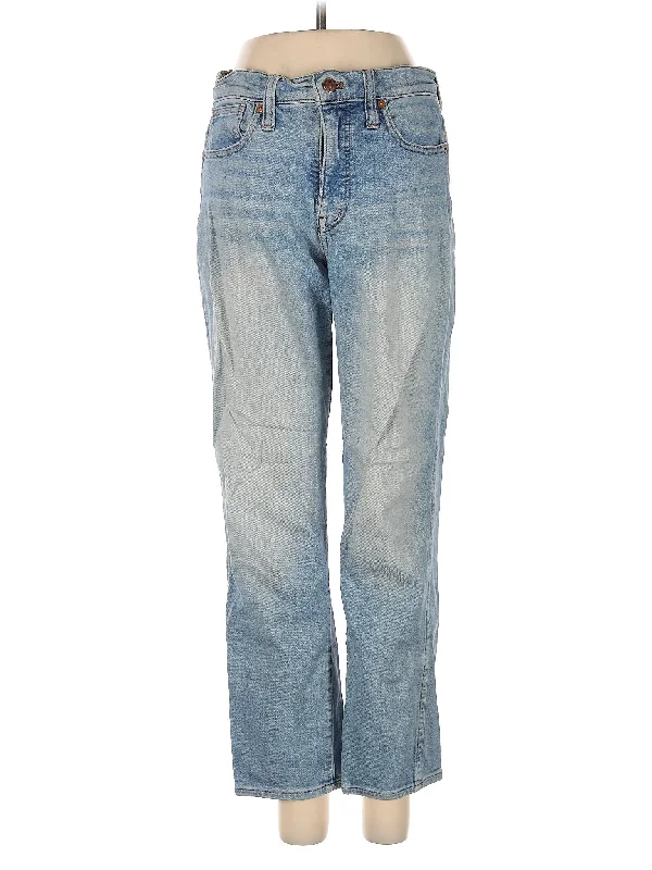 Mid-Rise Straight-leg Jeans in Light Wash Vintage Women's 1970S 