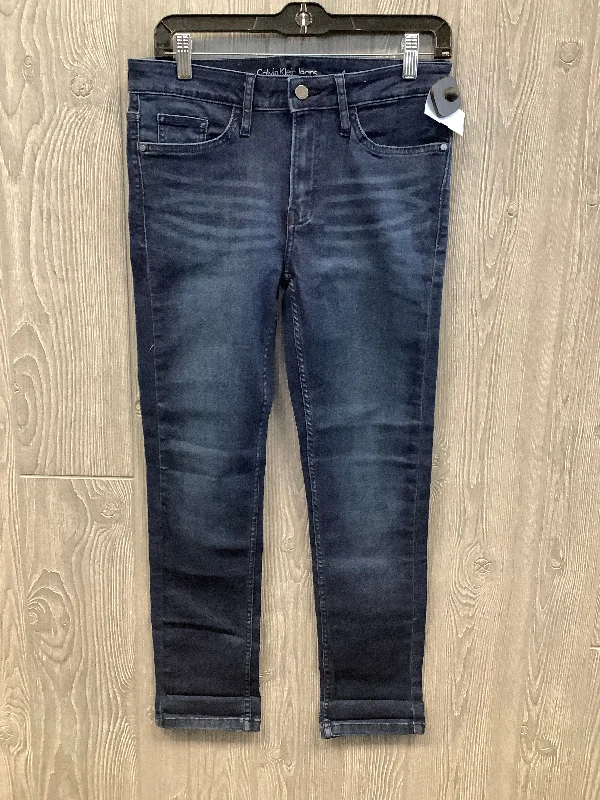 Jeans Skinny By Calvin Klein In Blue Denim, Size: 4 Youthful Women's Anime - inspired