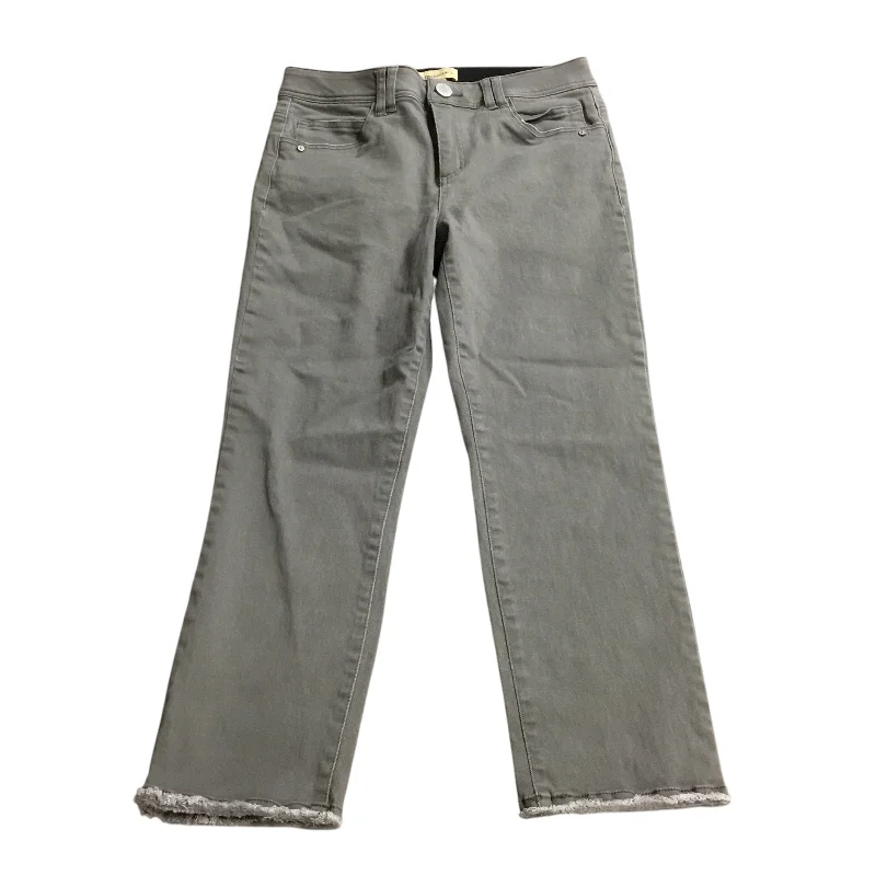 Jeans Straight By Democracy In Grey Denim, Size: 10 Traditional Women's Wool