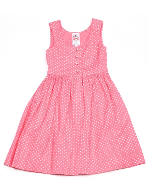 Sleeveless Floral Pink & White Dress - 5-6 YEARS Gym