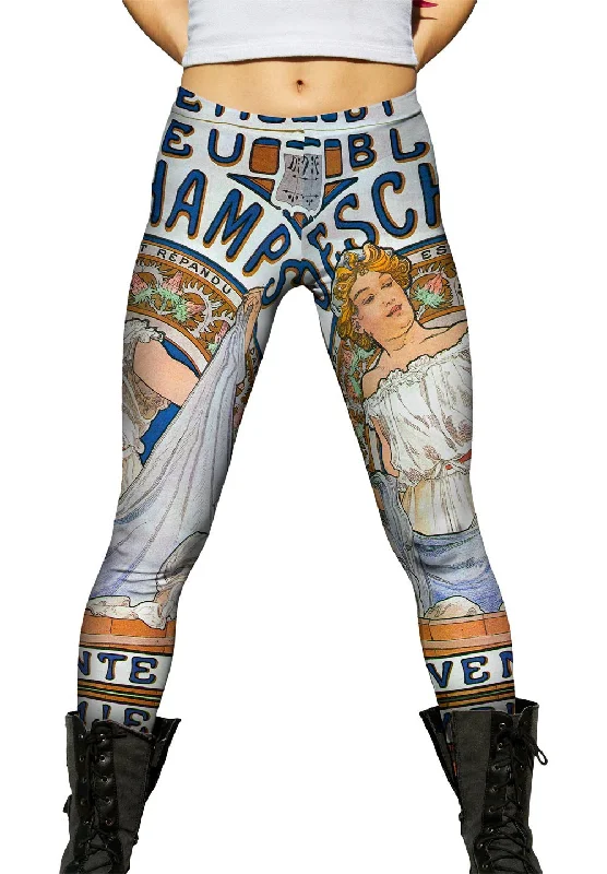 Alphonse Mucha - "Bleu Deschamps" En Vente Ici (1897) Laid - back Women's Style
