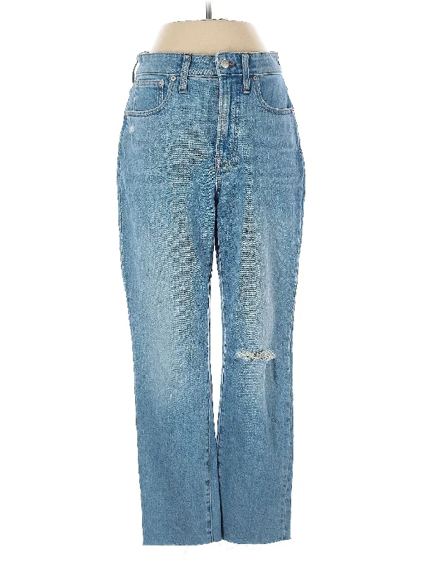 Low-Rise Boyjeans Jeans in Light Wash Preppy Women's College