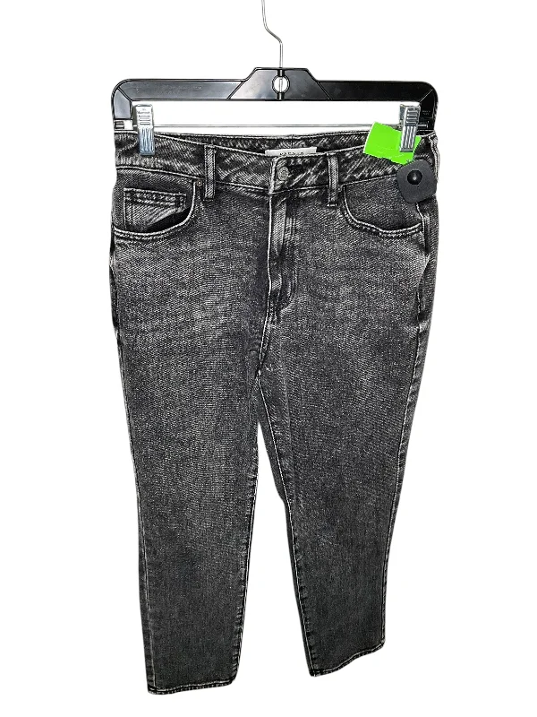 Jeans Straight By Pacsun In Black, Size: 4 Sleek Women's Metallic