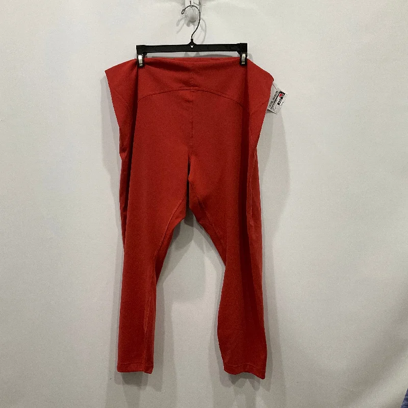 Athletic Leggings By Lululemon In Red, Size: 20 Dynamic Women's Moto