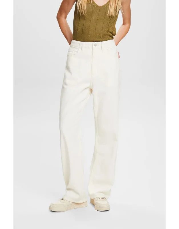 Wide leg twill Pants White Bohemian Women's Free