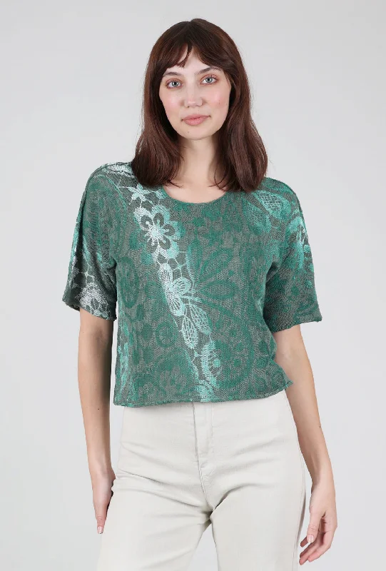 Louie Ombre Lace Sweater, Sage Feminine Women's Style 